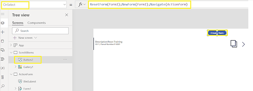 Create Reusable Form Control in PowerApps